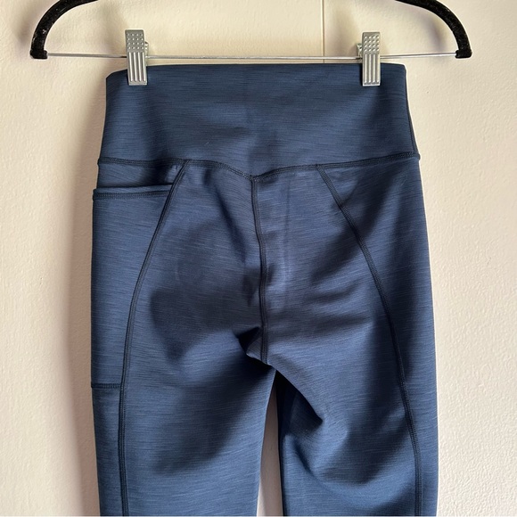 Sweaty Betty Super Sculpt Yoga Leggings Navy Blue 7/8 Length Size Small - Picture 7 of 11